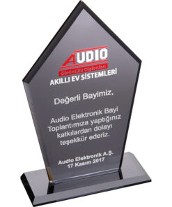 EKT-161-FM Füme Kristal Plaket