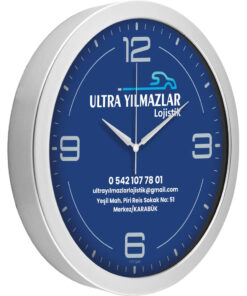 V30-575-G Gümüş Metalize Duvar Saati