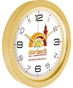 V30-741-A Altın Metalize Duvar Saati