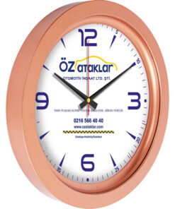 V30-741-B Bronz Metalize Duvar Saati