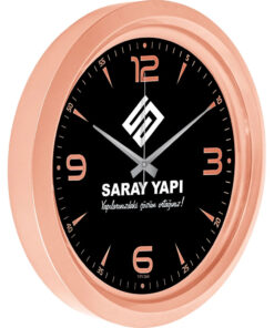 V30-743-B Bronz Metalize Duvar Saati