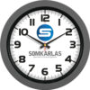 V30-346-FM Füme Plastik Duvar Saati