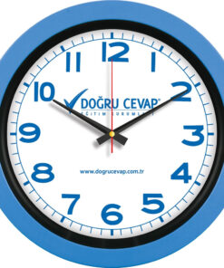 V30-346-MV Mavi Plastik Duvar Saati