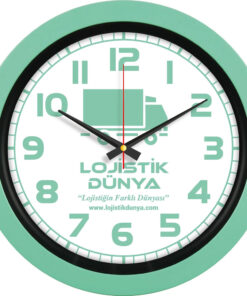 V30-346-MYSL Mint Yeşili Plastik Duvar Saati